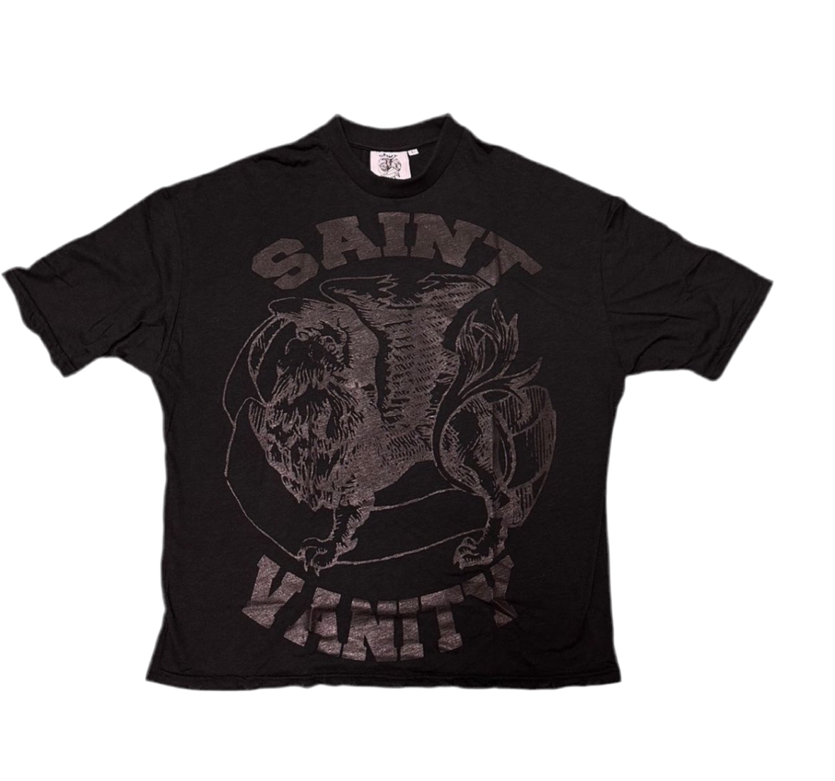 Saint Vanity Griffin T-Shirt Black on Black