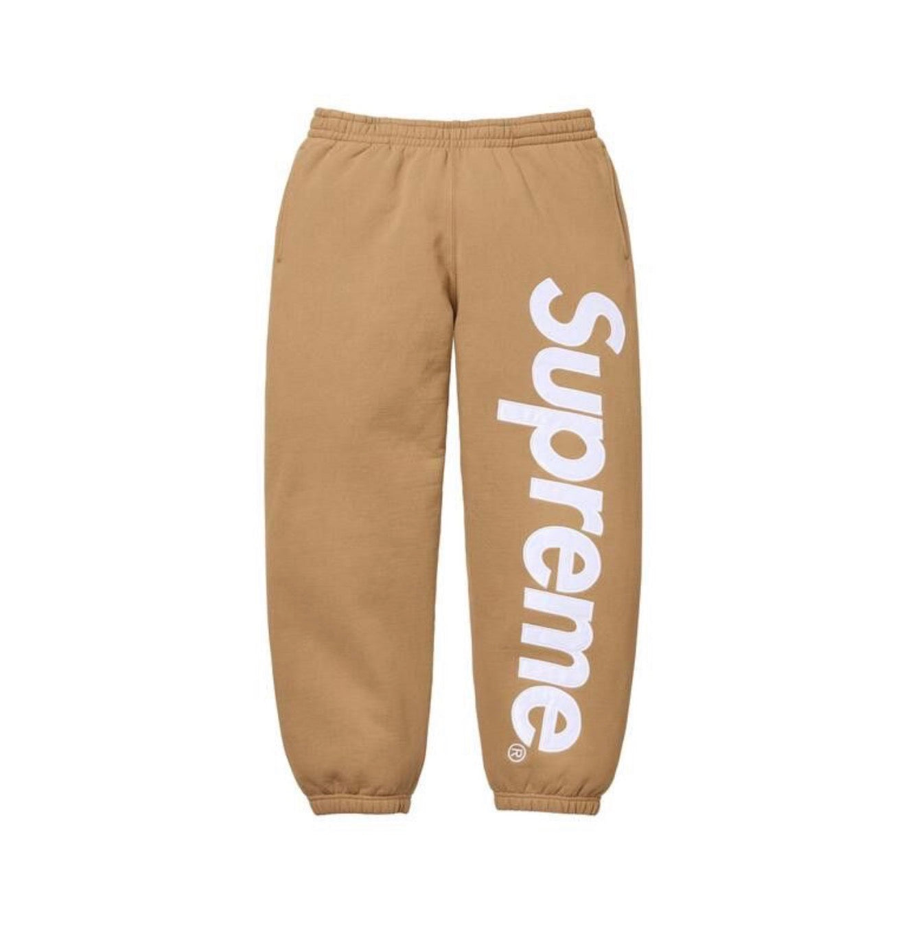 Supreme Satin Applique Sweatsuit Light Tan