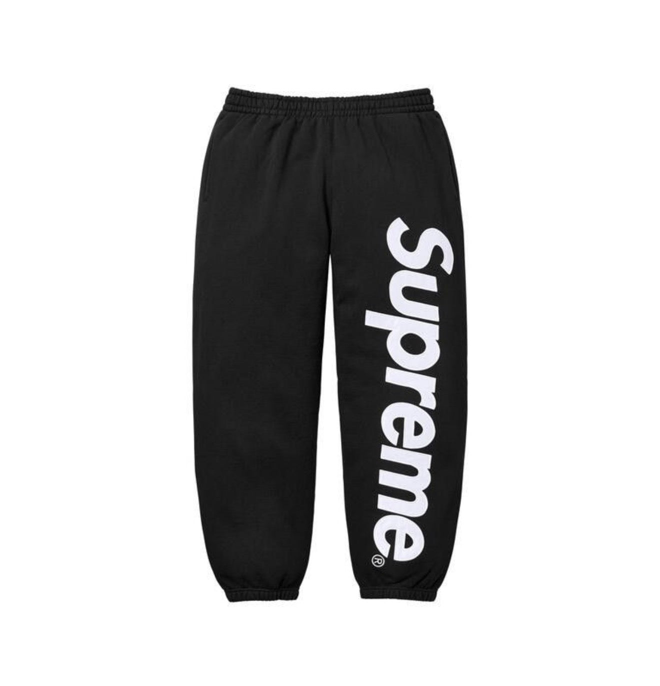 Supreme Satin Applique Sweatsuit Black
