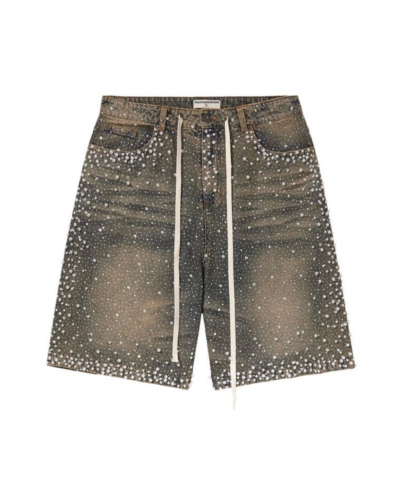Vale Rainstorm Jean Shorts Mid Wash