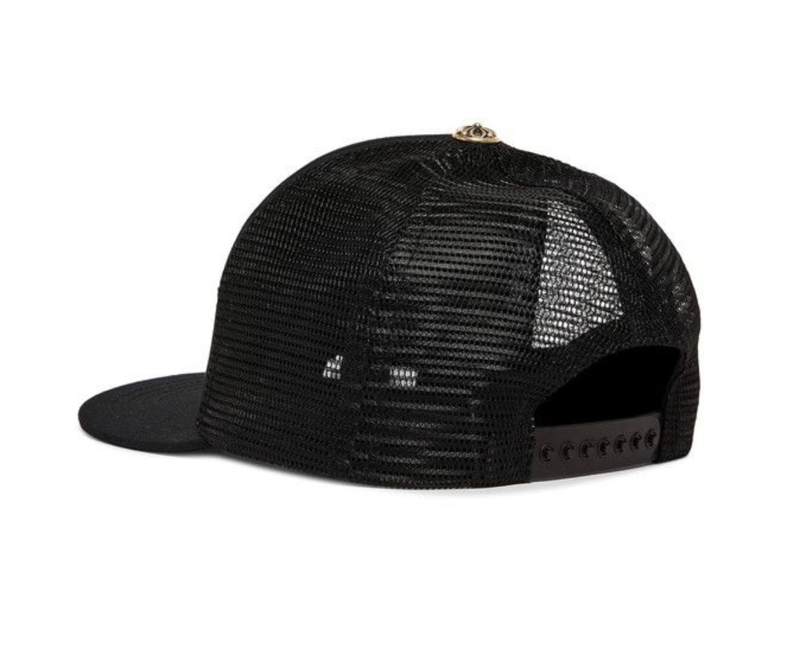 Chrome Hearts Fuck Hollywood Trucker Hat Black/White