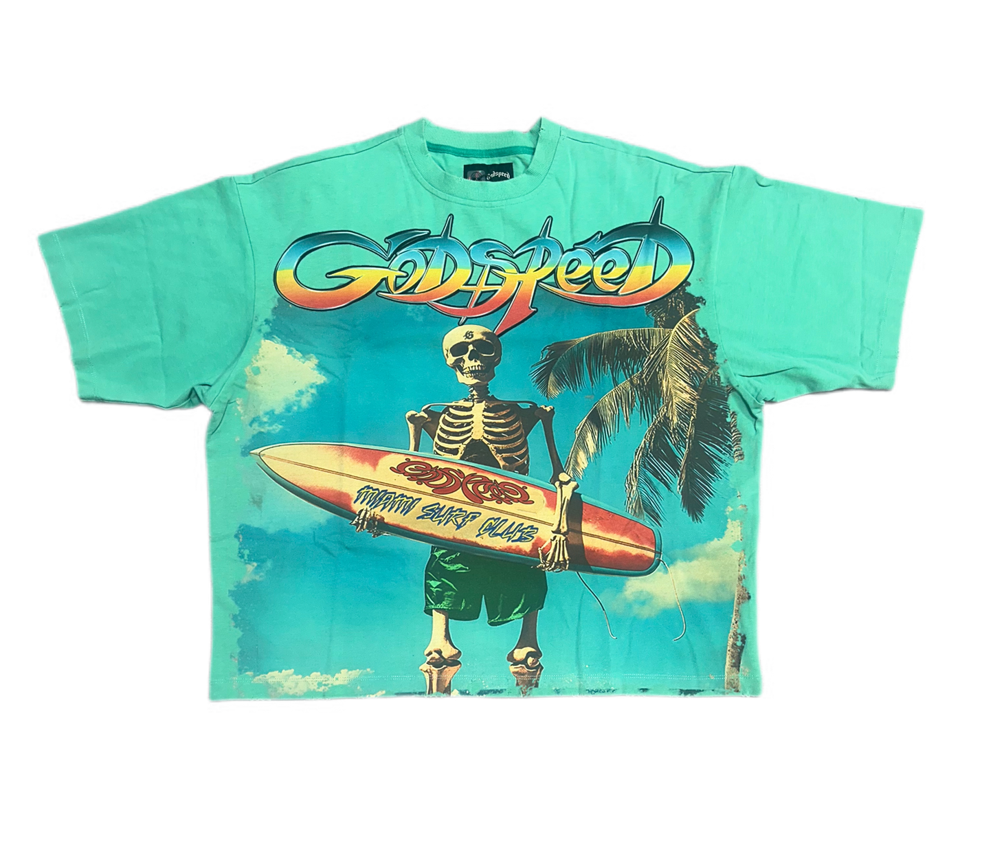 Godspeed Miami Surf Club T-Shirt Teal