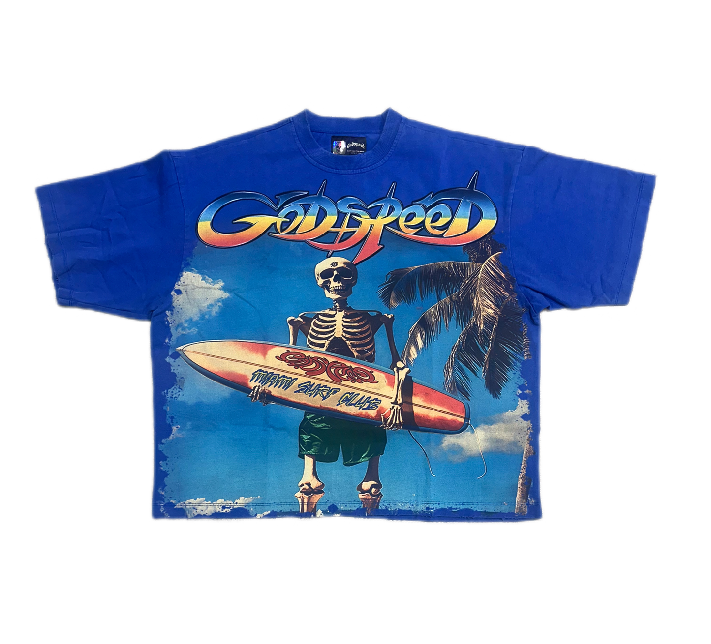 Godspeed Miami Surf Club T-Shirt Blue