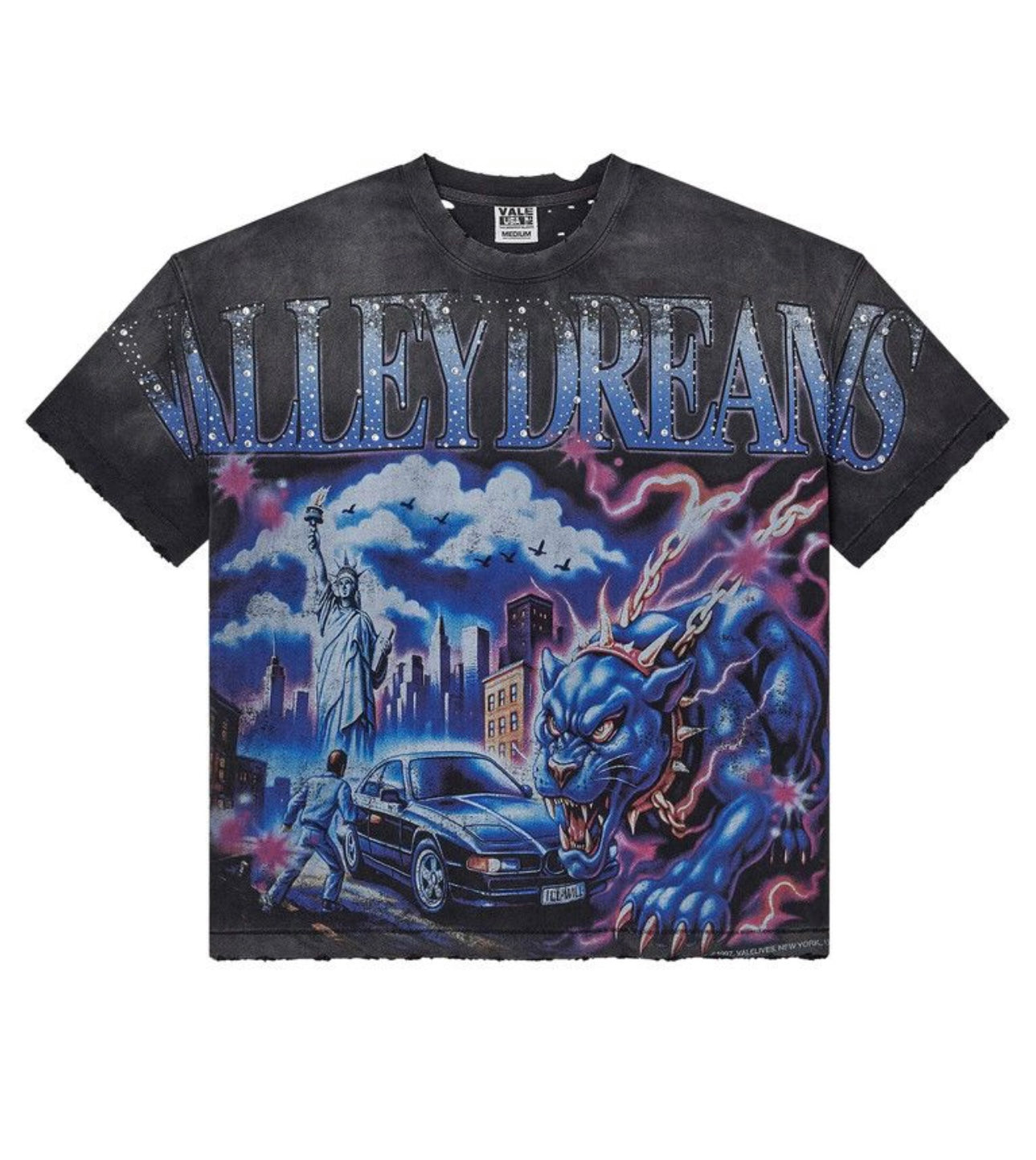 Vale Forever Monster Big T-Shirt Black