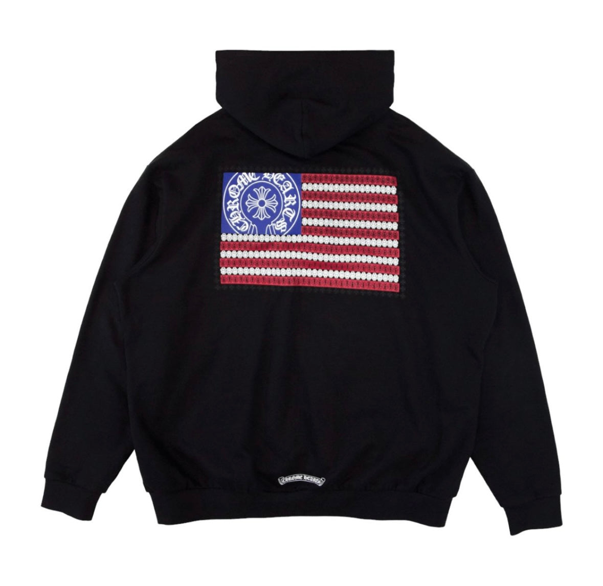 Chrome Hearts USA Flag Hoodie Black