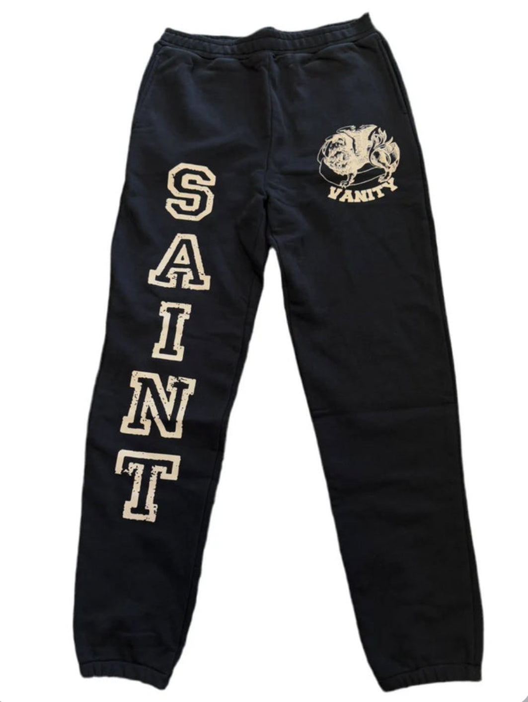 Saint Vanity Varsity Sweatpants Black/Cream