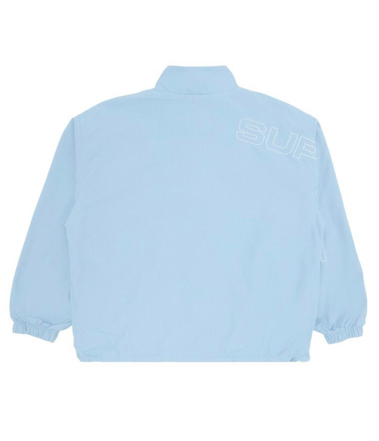 Supreme Spellout Embroidered Ripstop Track Jacket Light Blue