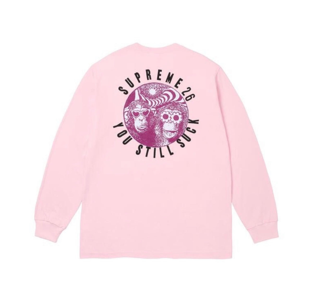 Supreme You Still Suck Long Sleeve Light Pink