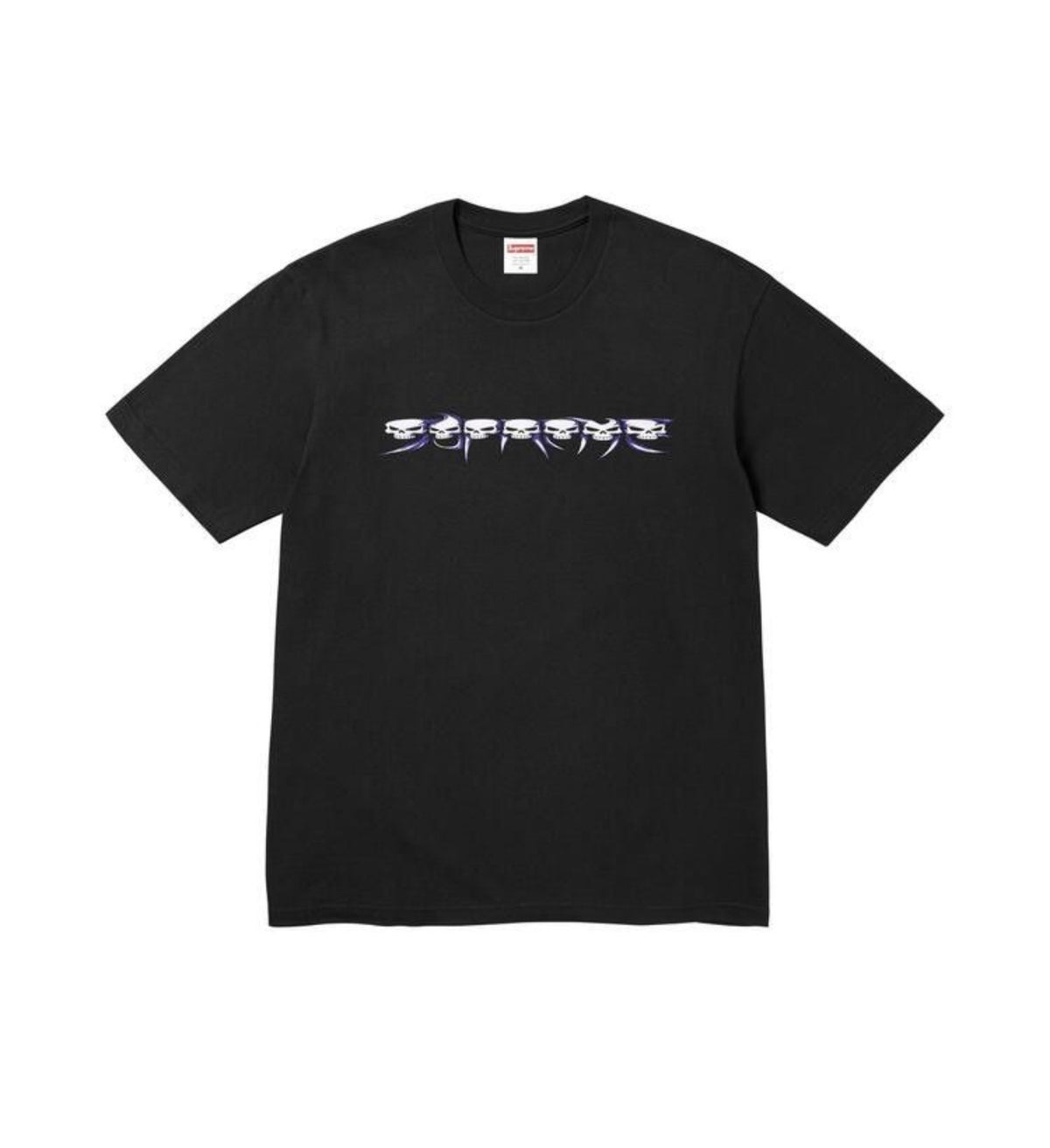 Supreme Skulls Spellout T-Shirt Black