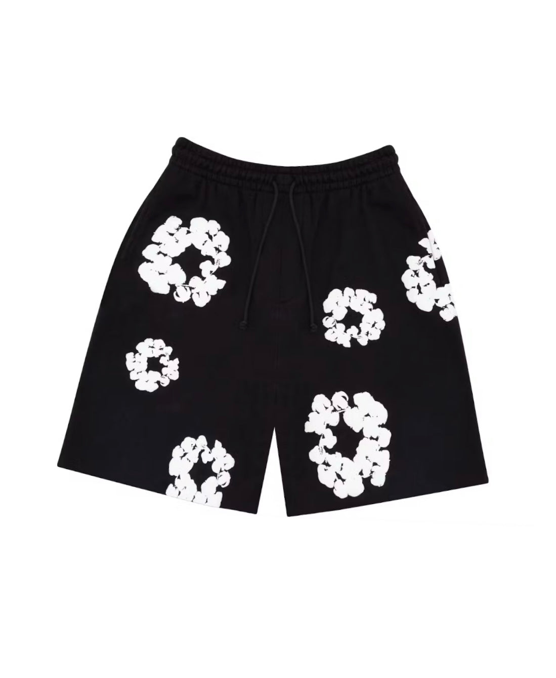 Denim Tears Cotton Wreath Shorts Black