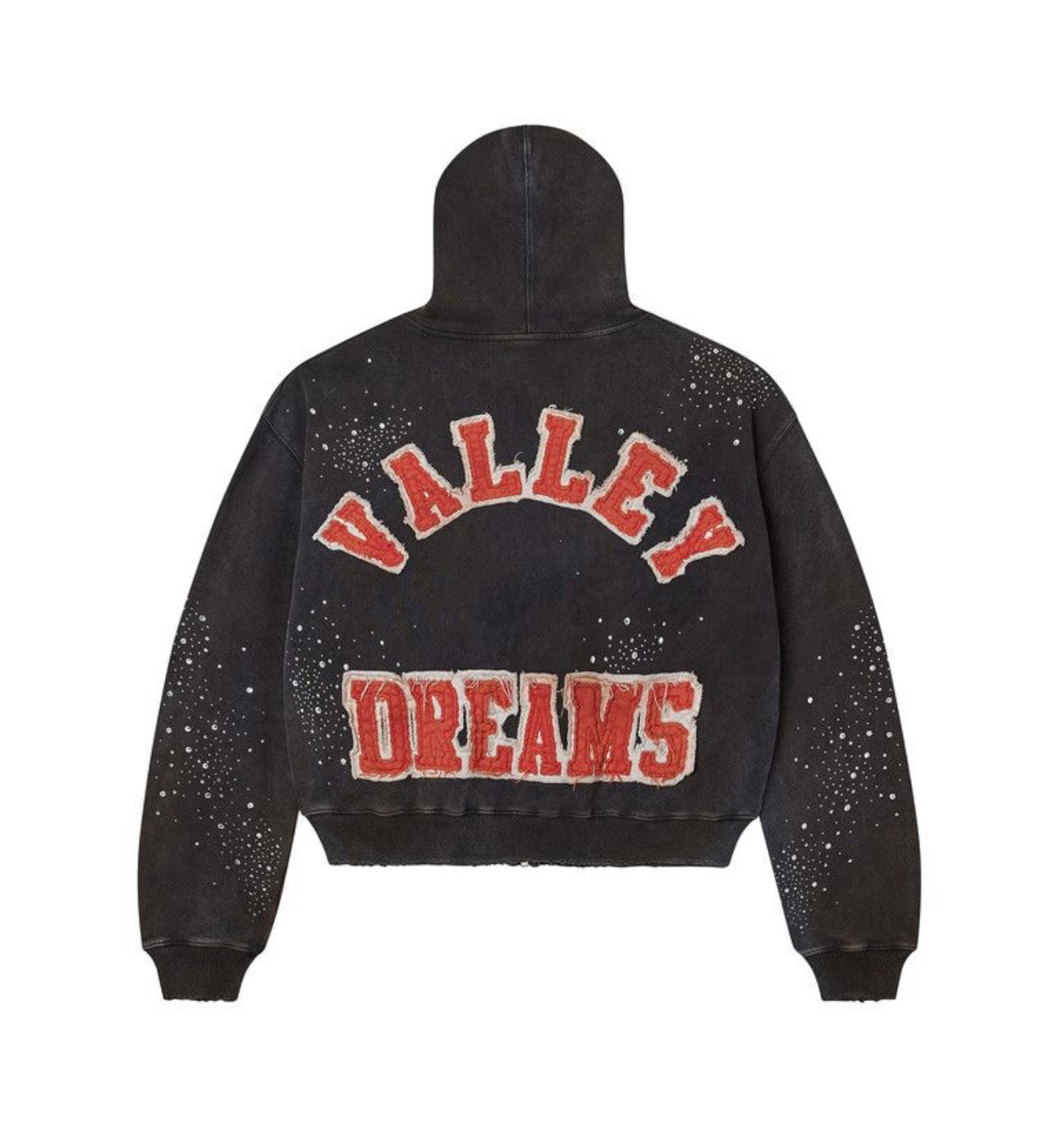 Vale Forever Pluto Custered Zip-Up Washed Black