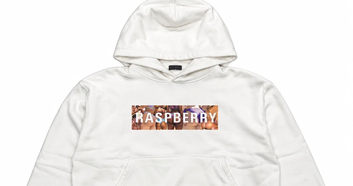 GV Gallery Raspberry Hills BBL Box Logo Hoodie White