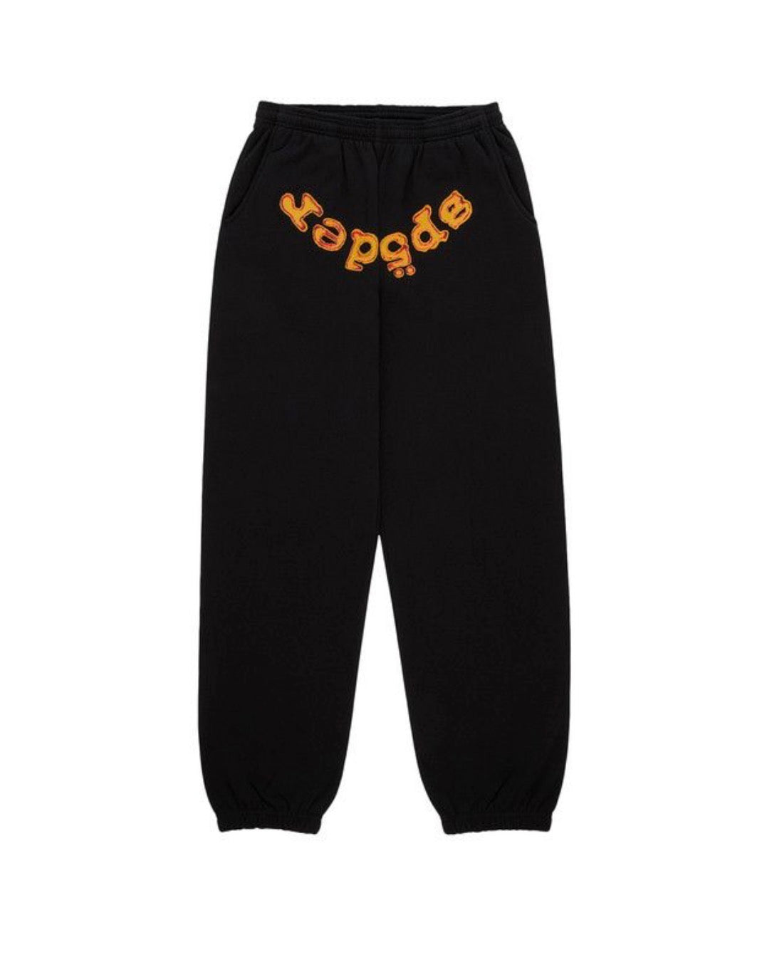 Sp5der OG Web V2 Fire Sweatpants Black