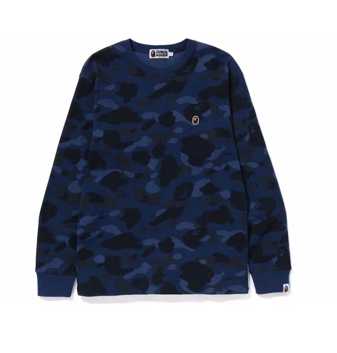 Bape Color Camo Long Sleeve Thermal Navy