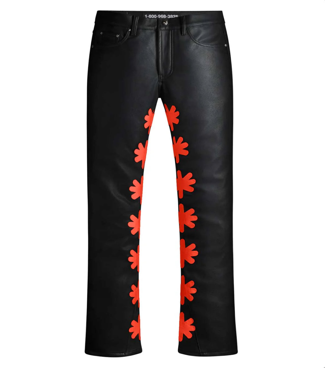 Lost Shadow Leather Pant Black/Red