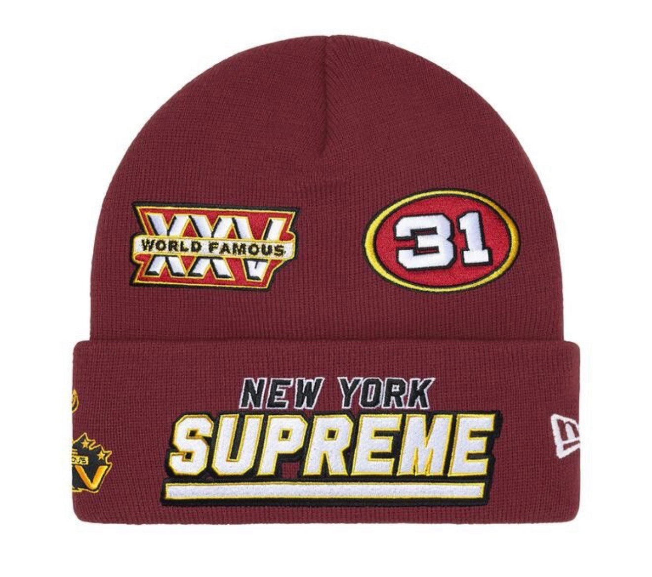 Supreme New Era Football Beanie