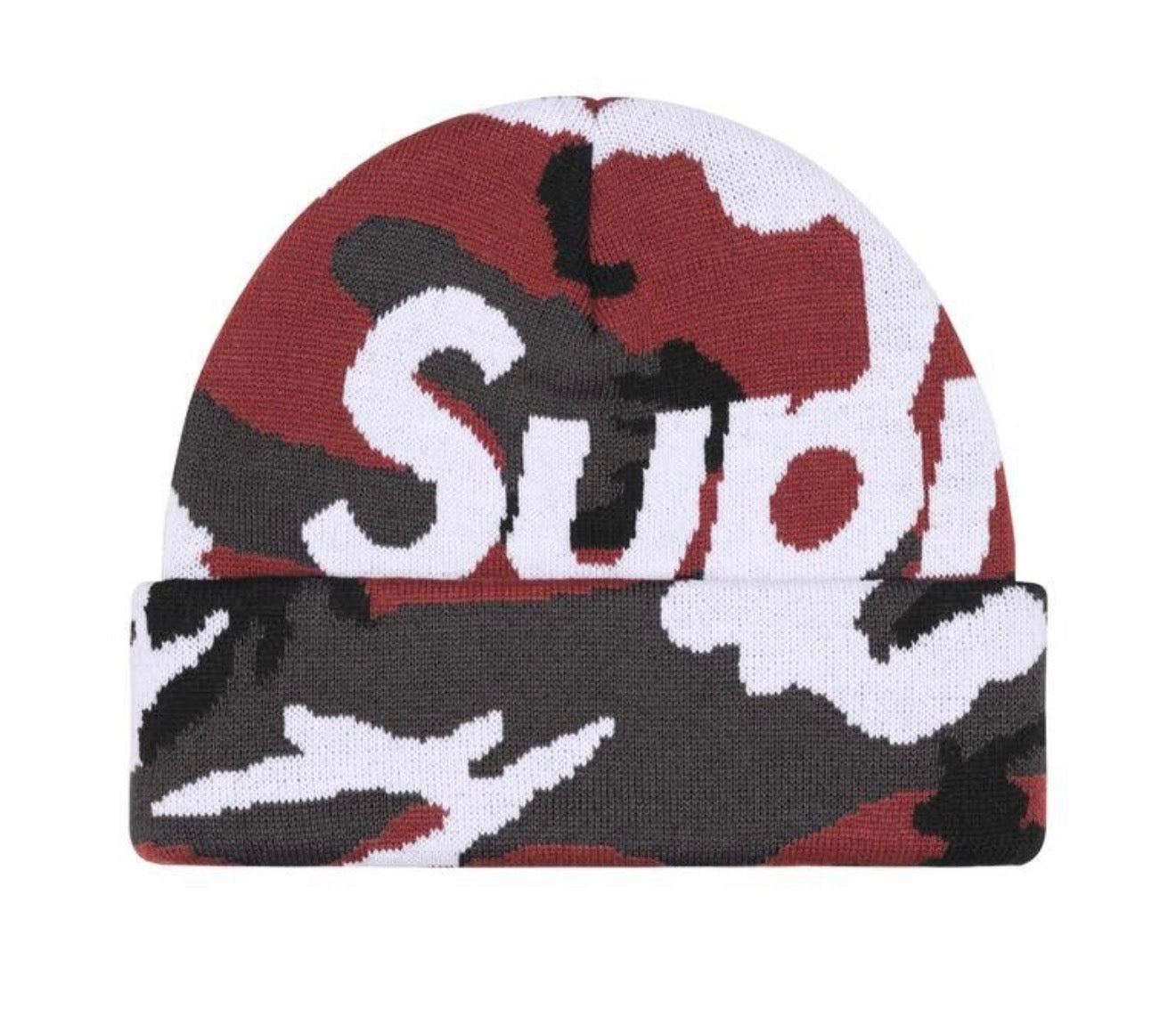 Supreme Camo Big Logo Beanie