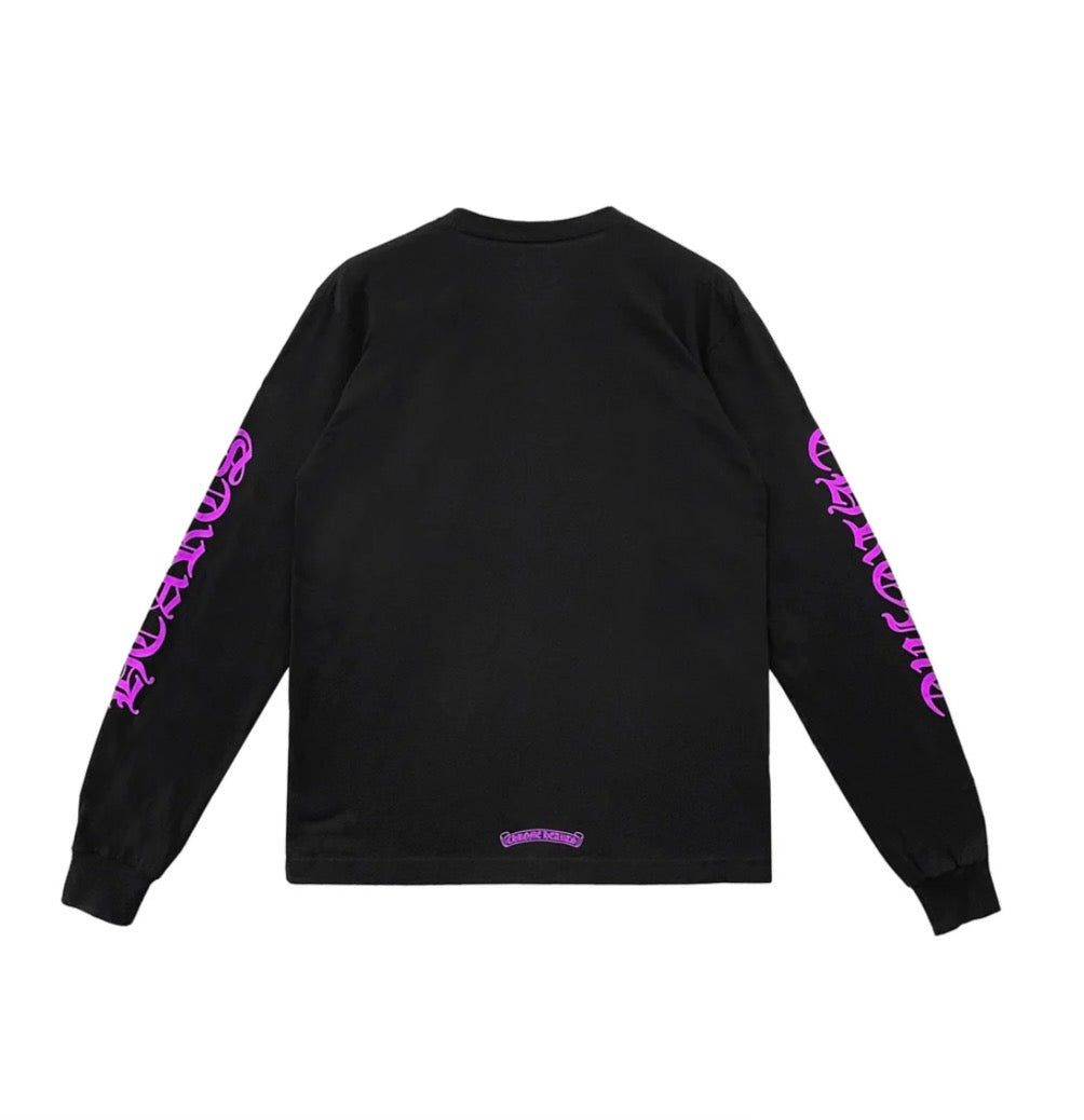 Chrome Hearts Pocket Crew Long Sleeve Black/Purple