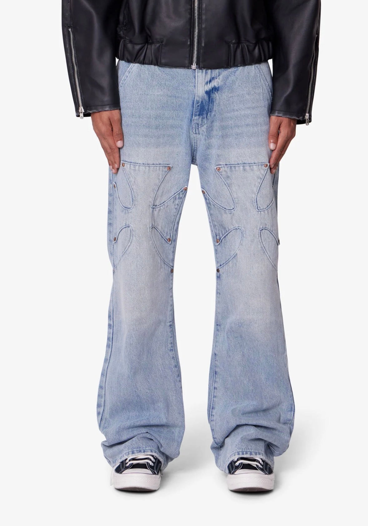 MNML Jeans Iron Cross Blue