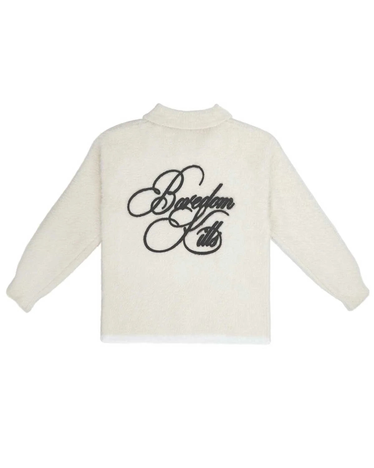 Boredom Kills Signature Mohair Polo Long Sleeve Cream