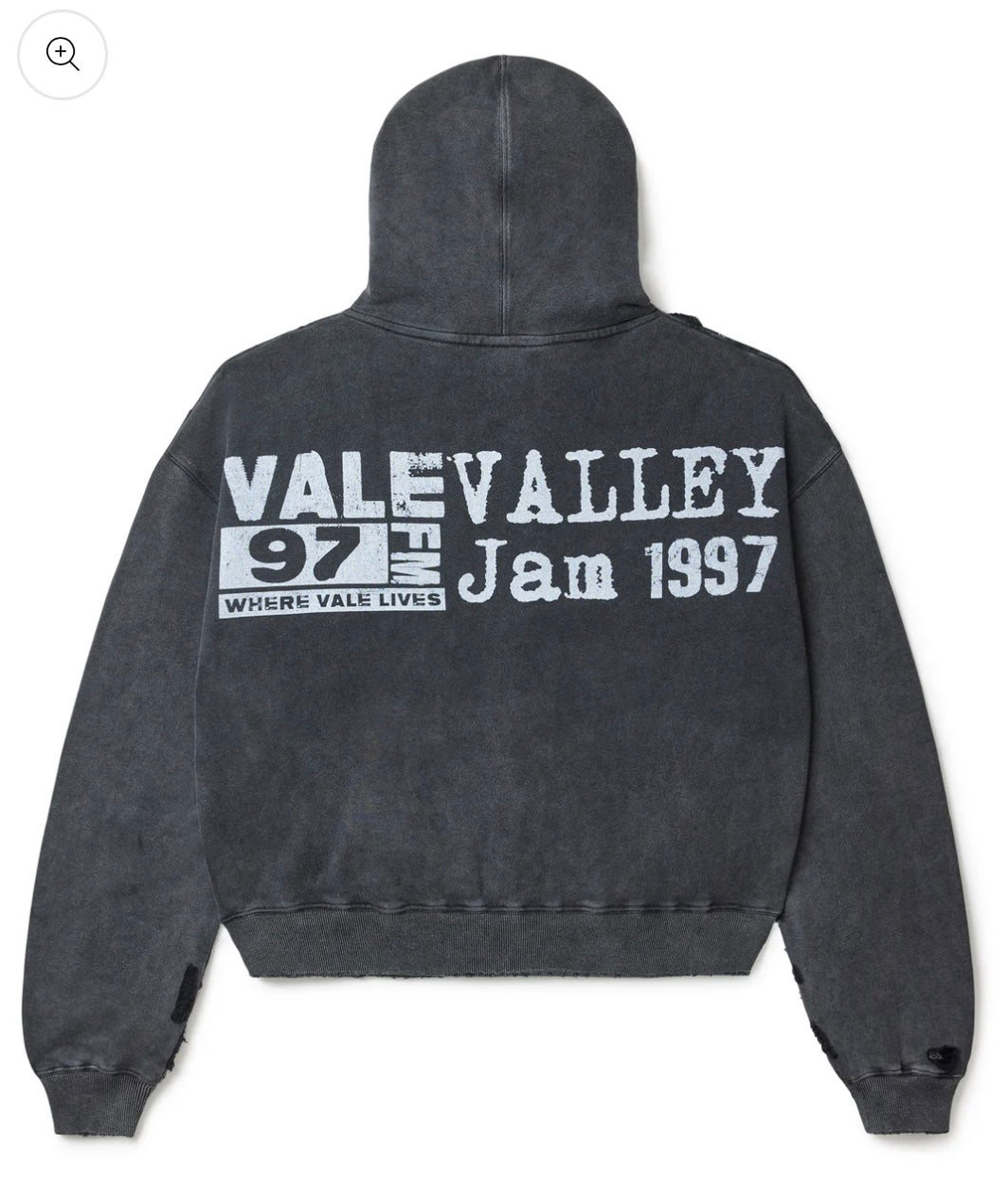 Vale Forever Big Chain Bejeweled Hoodie Black