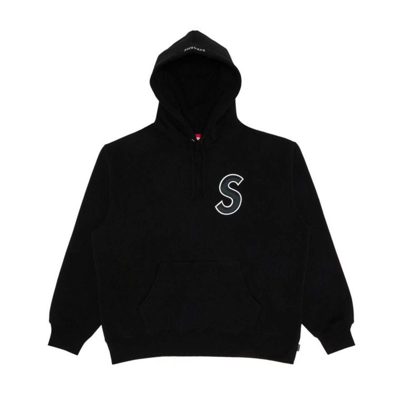 Supreme S Logo Hoodie Black