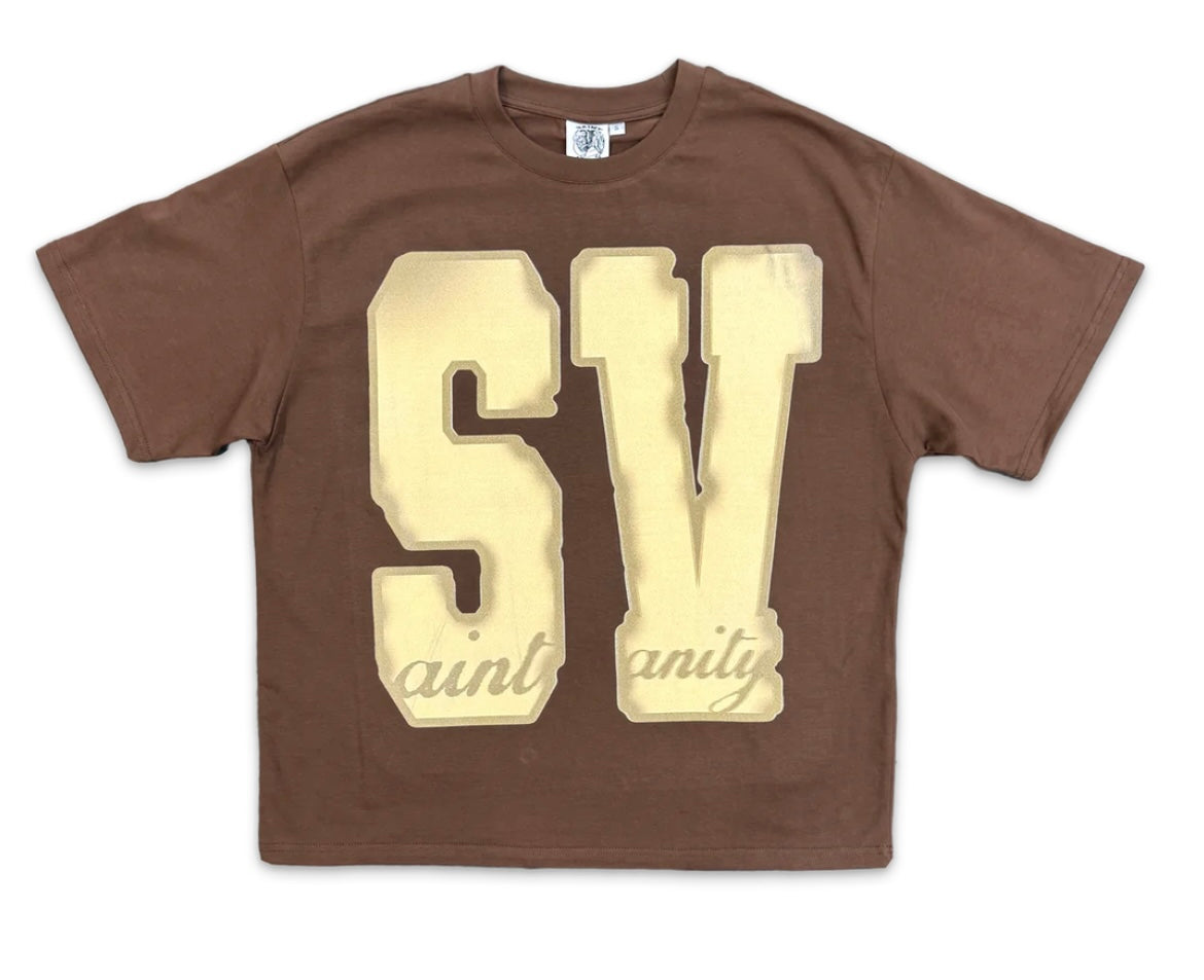 Saint Vanity SV Logo T-Shirt Mocha