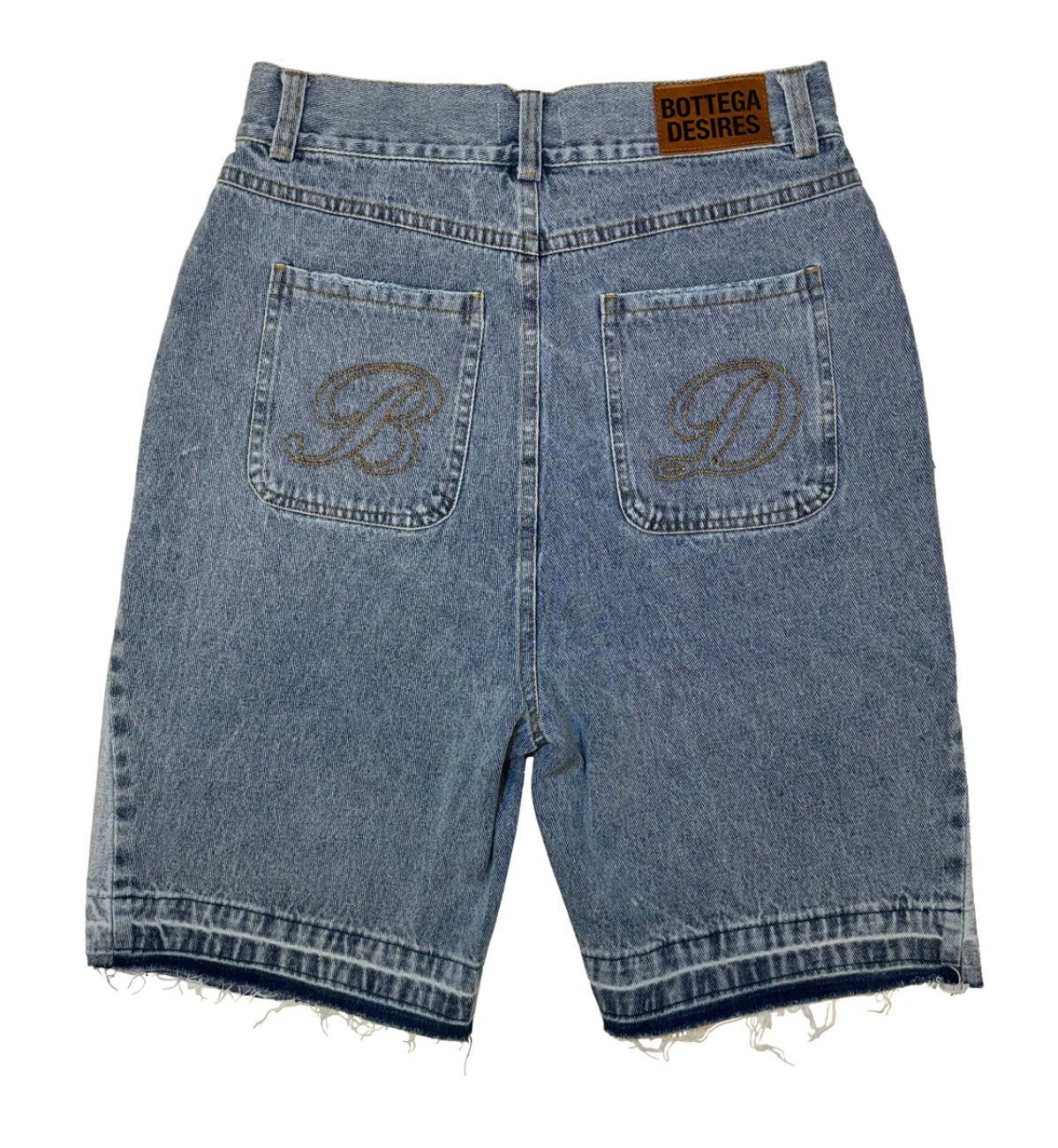 Bottega Desires Jean Shorts Blue