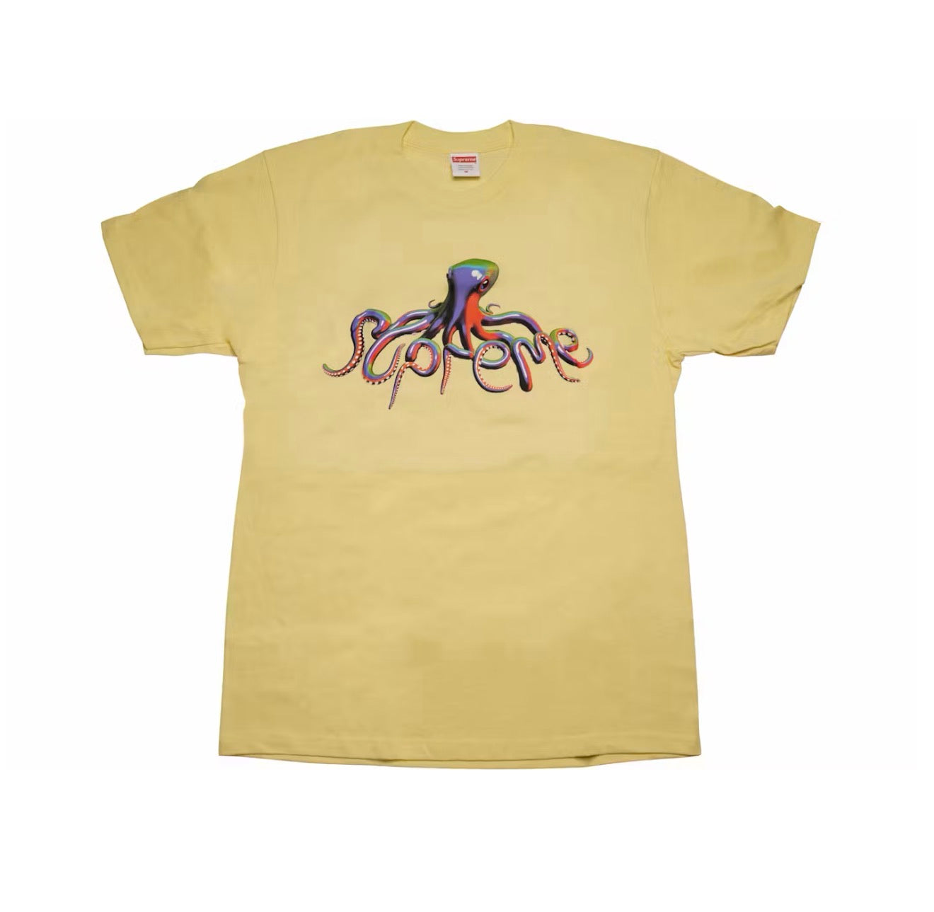 Supreme Tentacles T-Shirt Pale Yellow