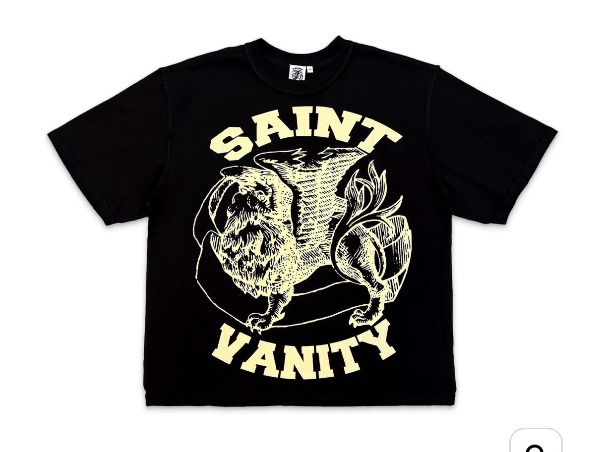 Saint Vanity Griffin T-Shirt Black/Cream