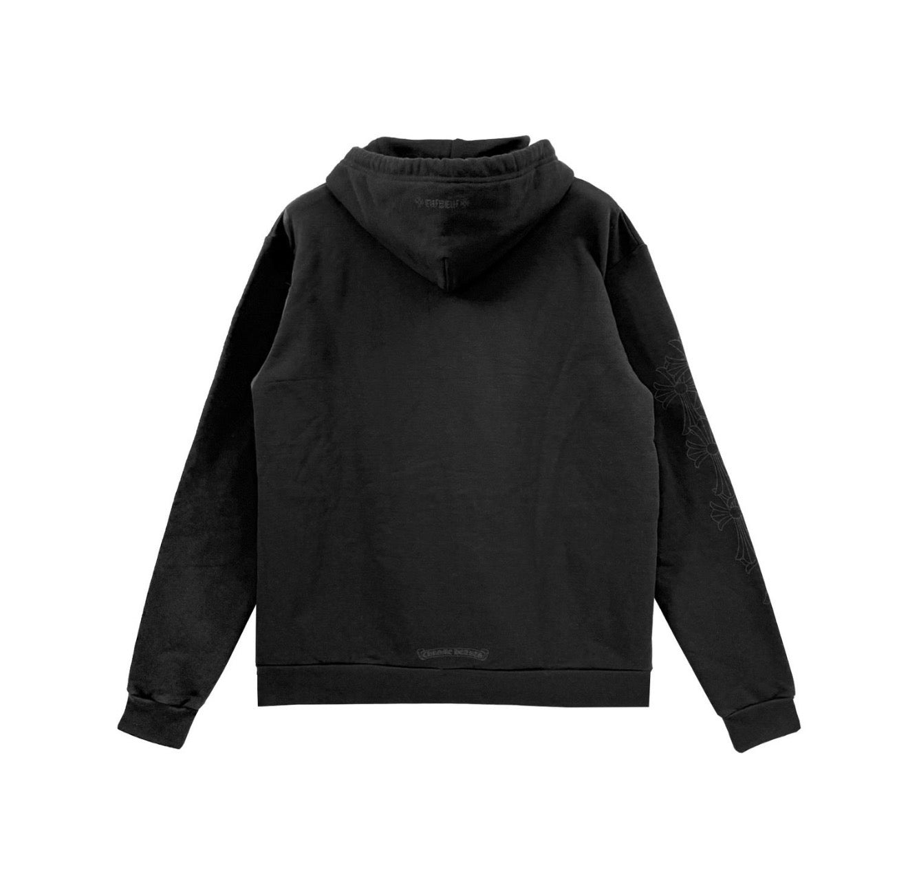 Chrome Hearts Miami Exclusive Vertical Logo Hoodie Black