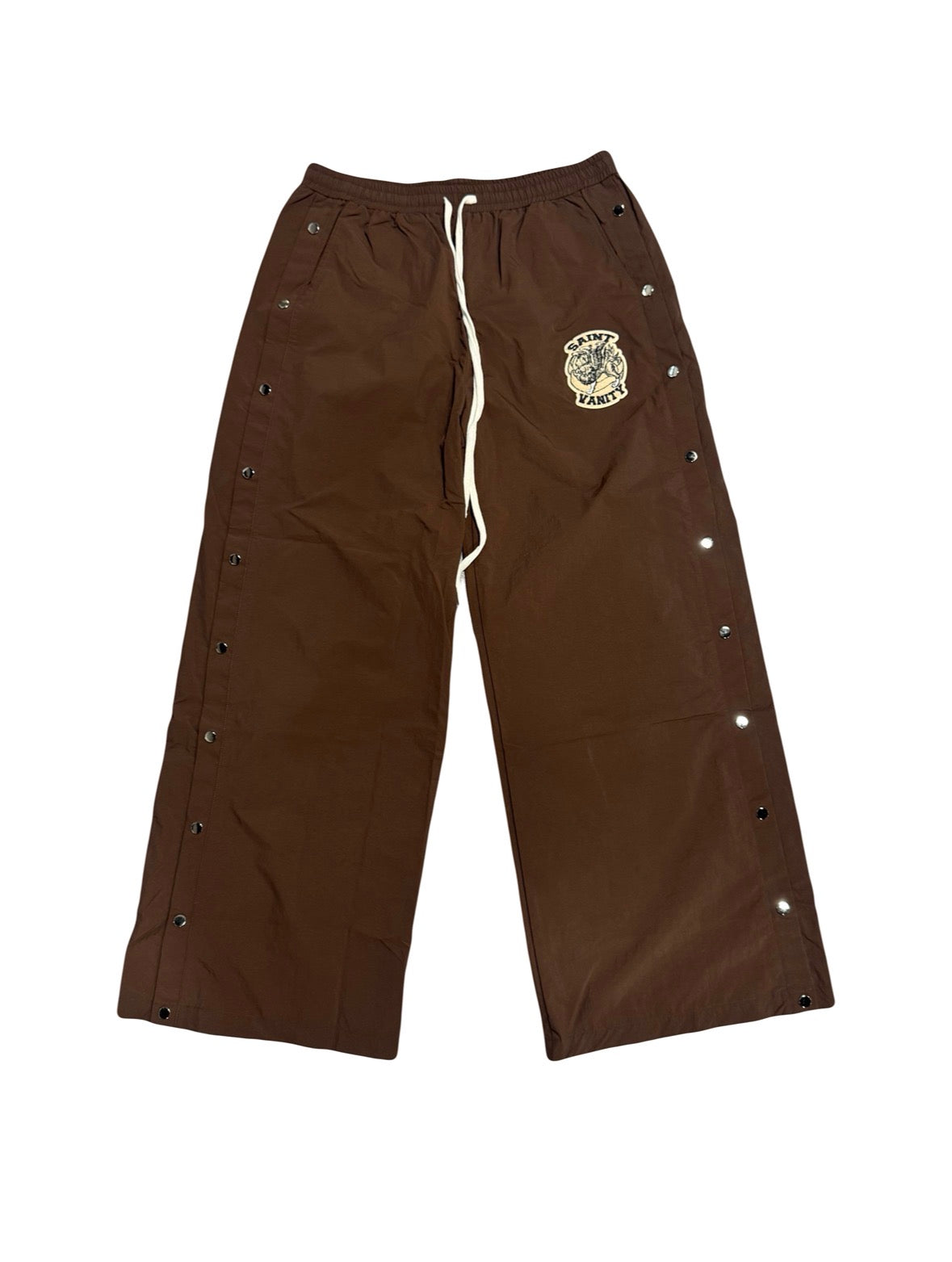 Saint Vanity Nylon Tearaway Pants Brown