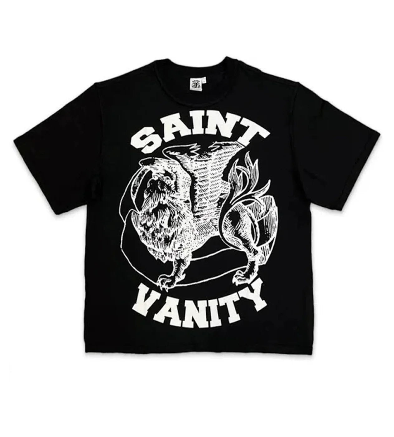Saint Vanity Griffin T-Shirt Black/White