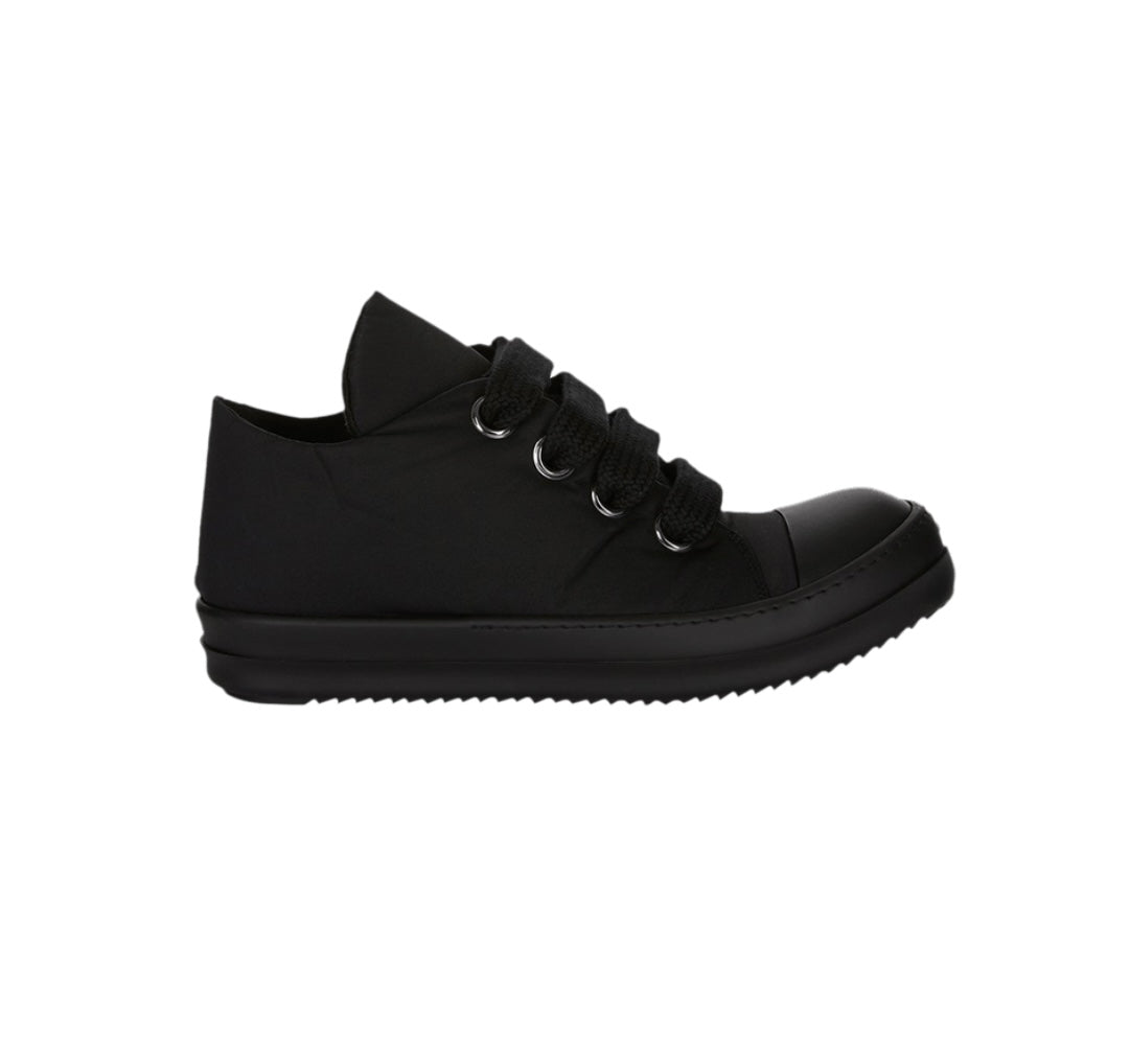 Rick Owens DRKSHDW Jumbo Lace Puffer Low All Black Nylon