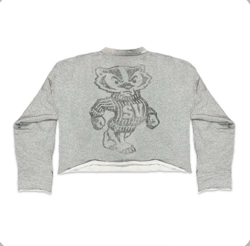 Saint Vanity Badger Crewneck Grey
