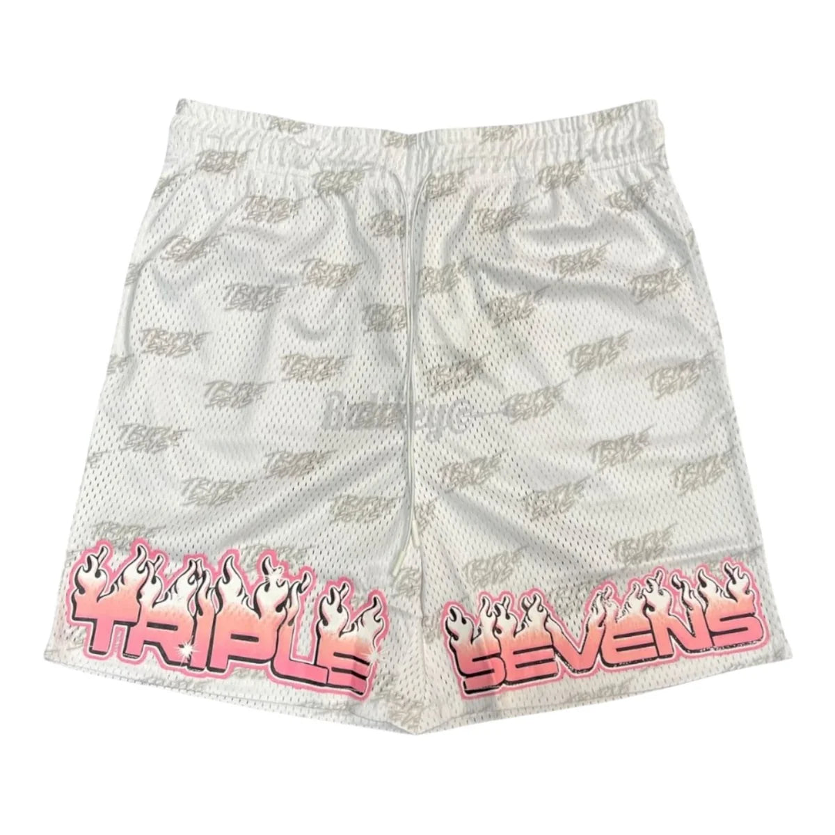Triple Seven Mesh Shorts White
