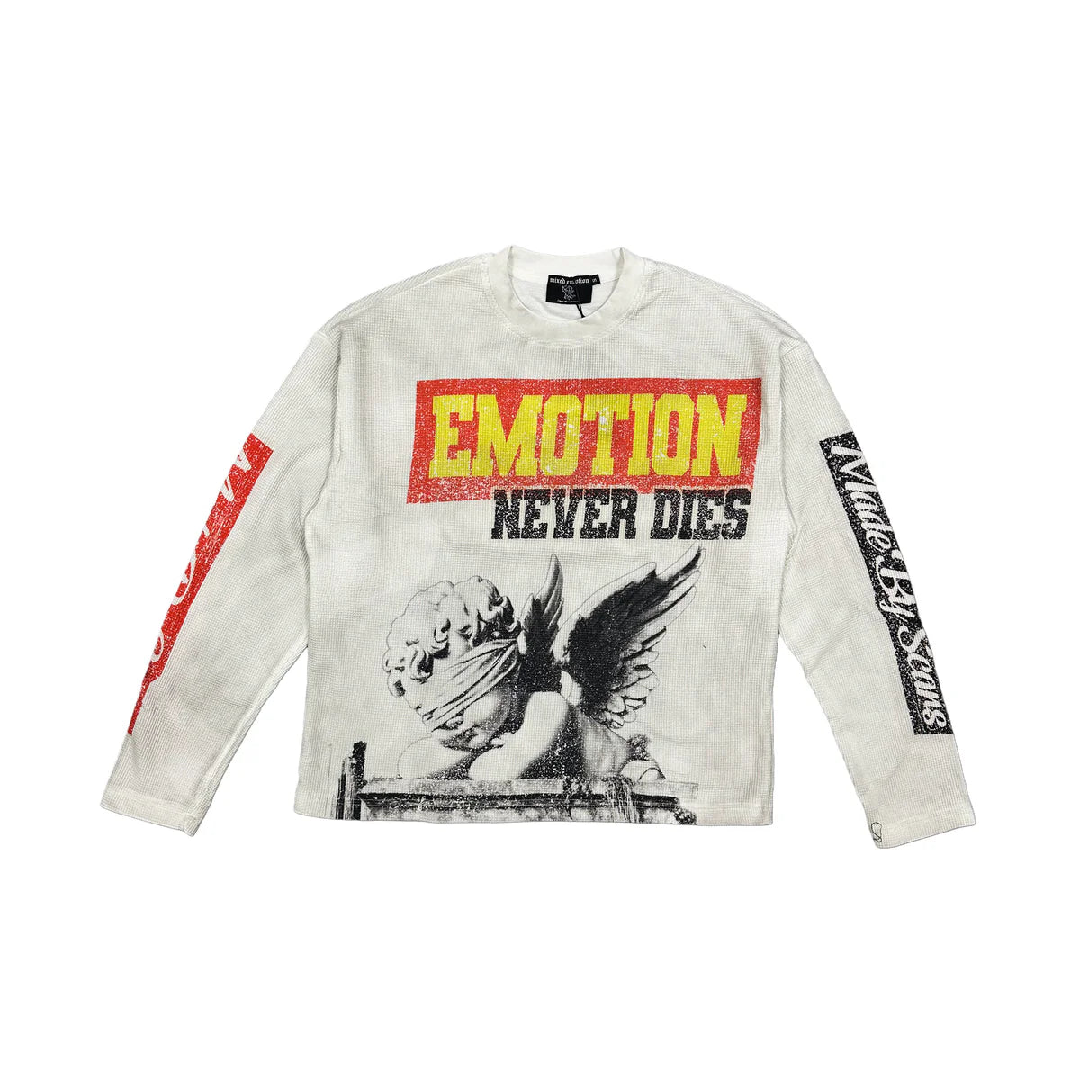 Mixed Emotion Dreams Long Sleeve White