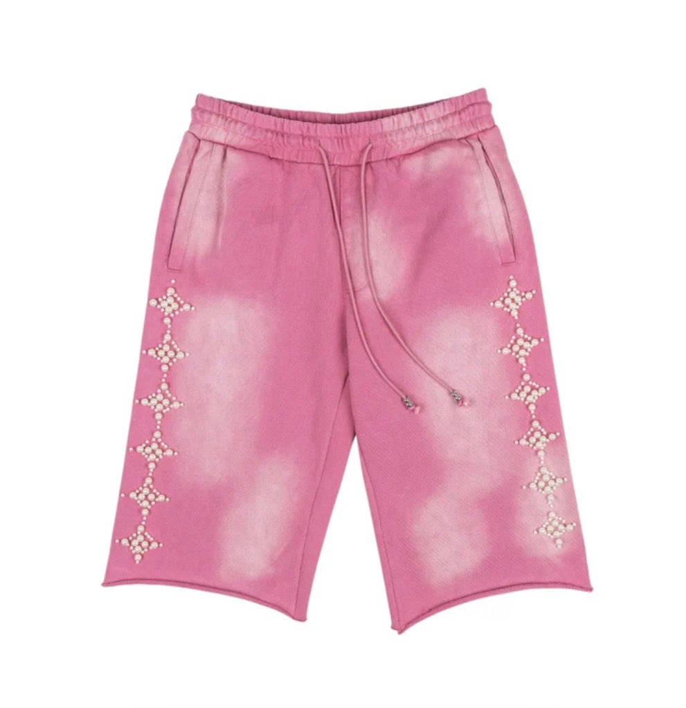 Commons Pearled Star Shorts Pink