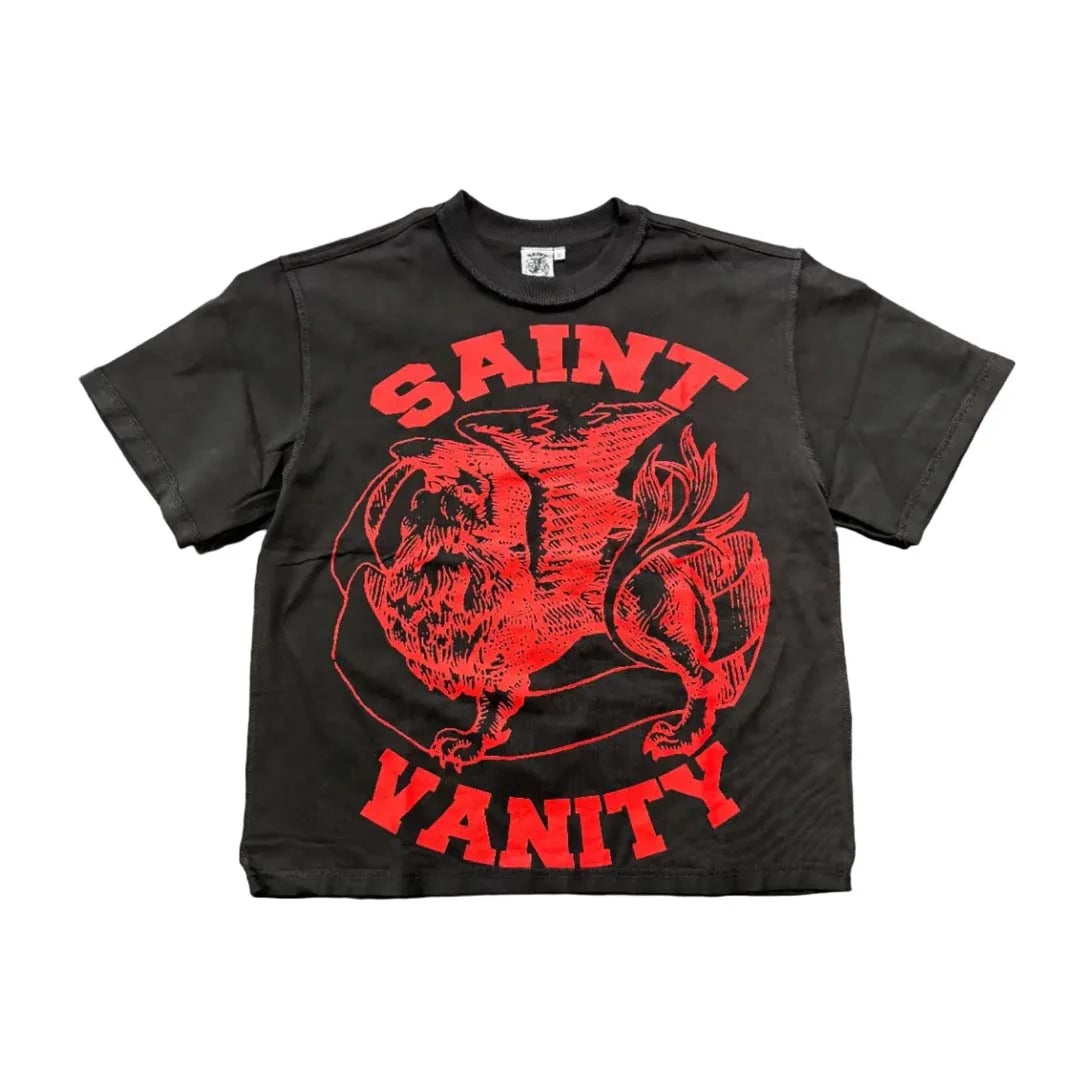 Saint Vanity Griffin T-Shirt Black/Red