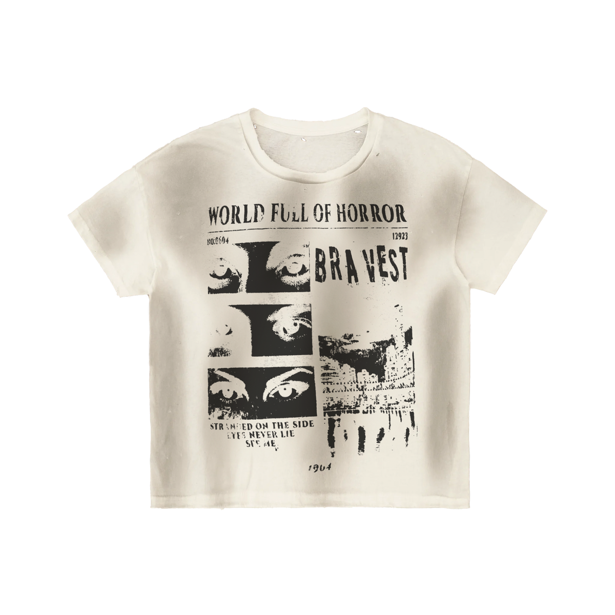 Bravest Studios Horros Vintage T-Shirt White