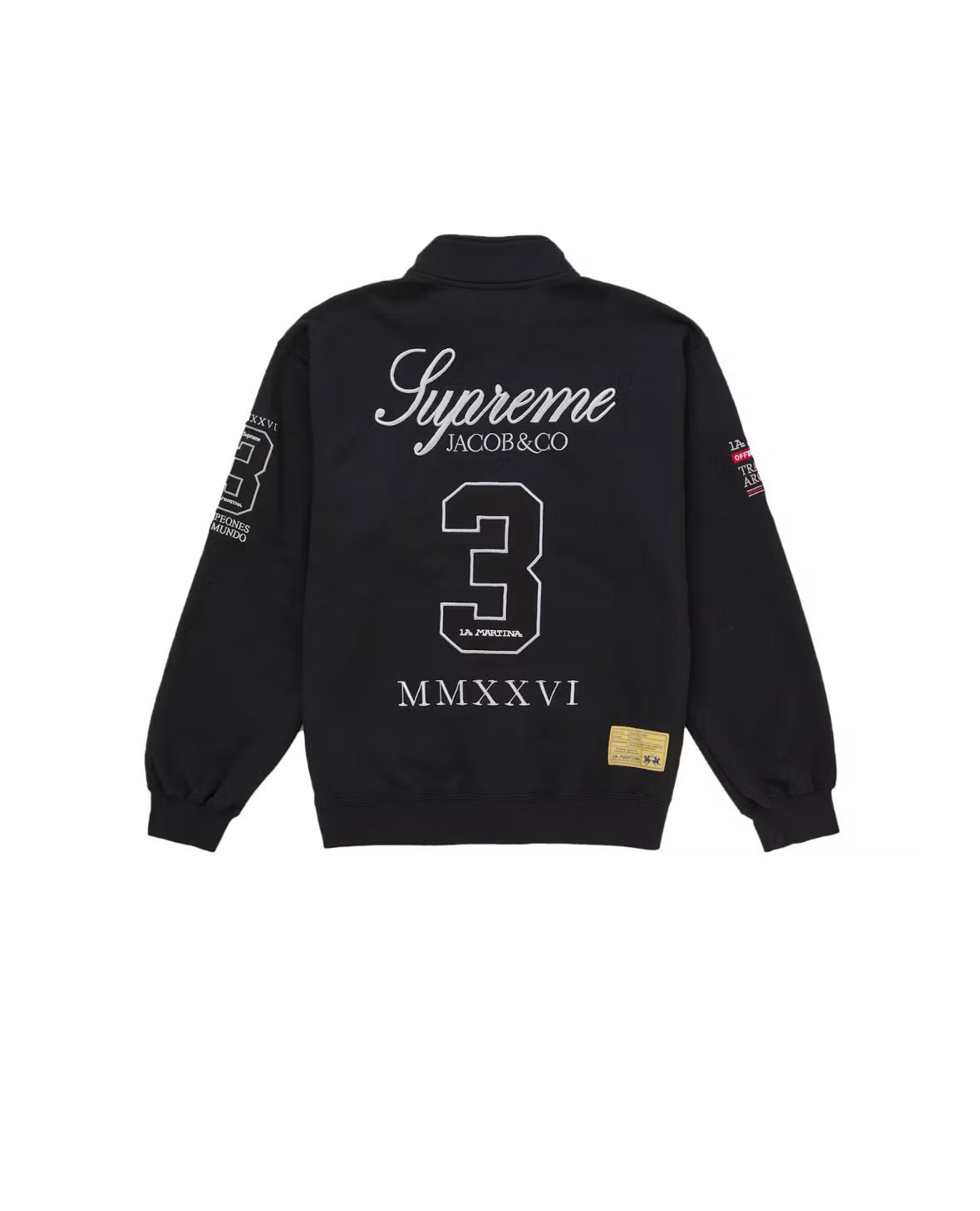Supreme La Martina Zip-Up Black