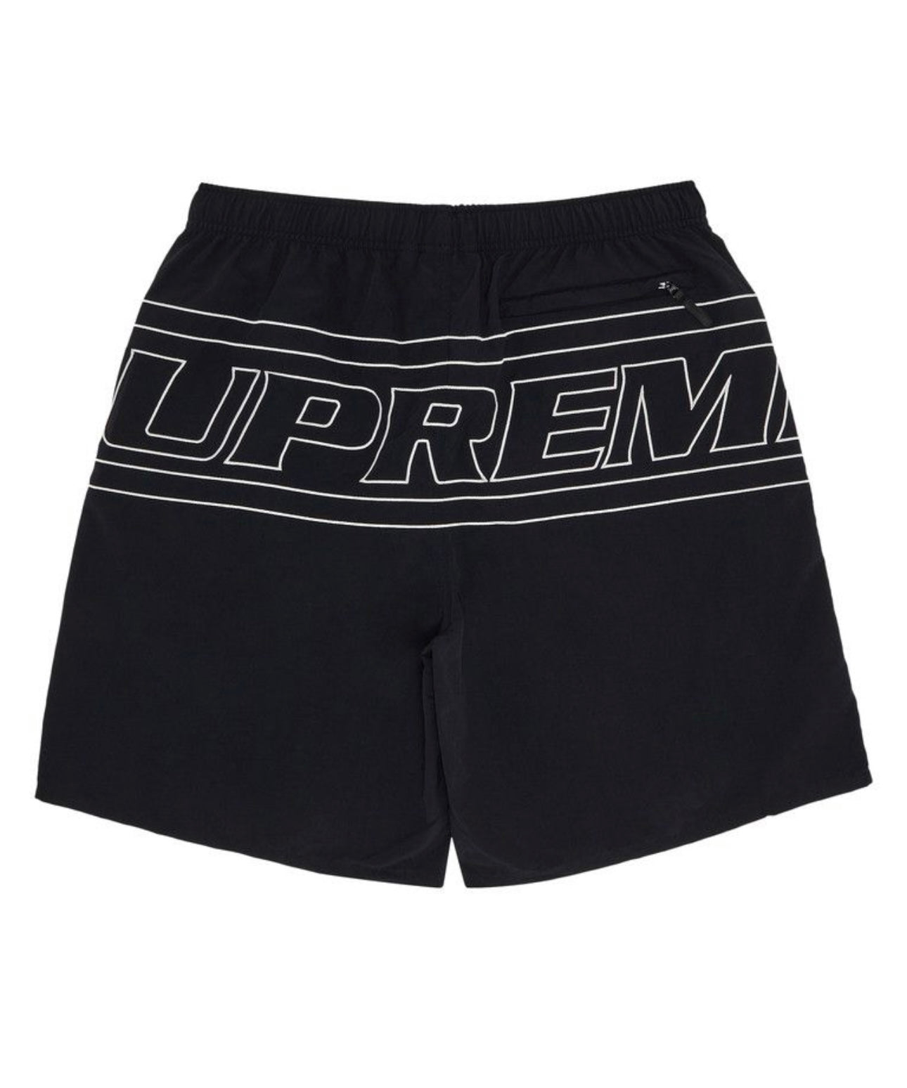 Supreme Big Logo Nylon Shorts Black