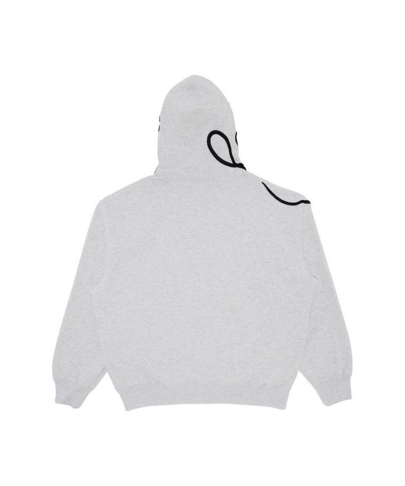 Supreme Shoulder Script Hoodie Grey