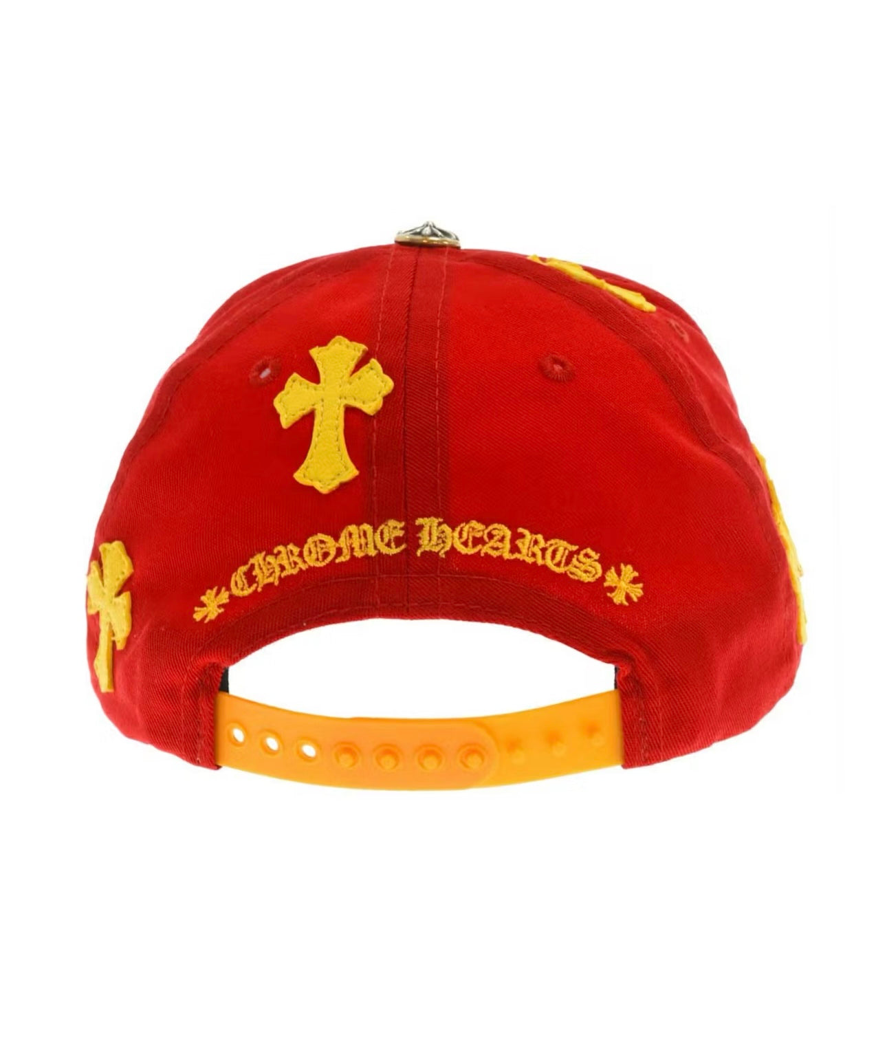 Chrome Hearts Cross Patch Hat Red/Yellow