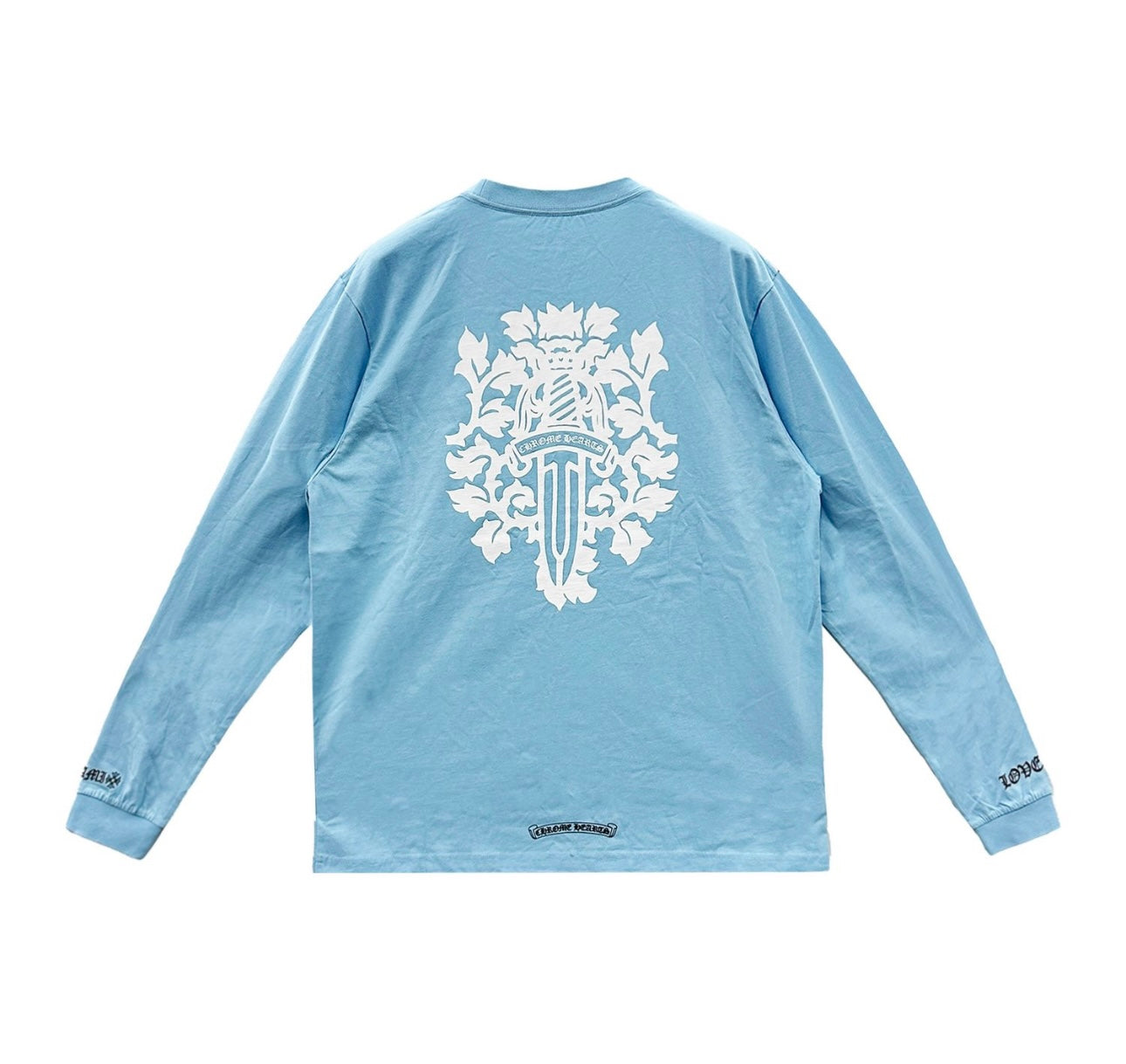 Chrome Hearts Miami Exclusive Dagger Logo Long Sleeve Blue