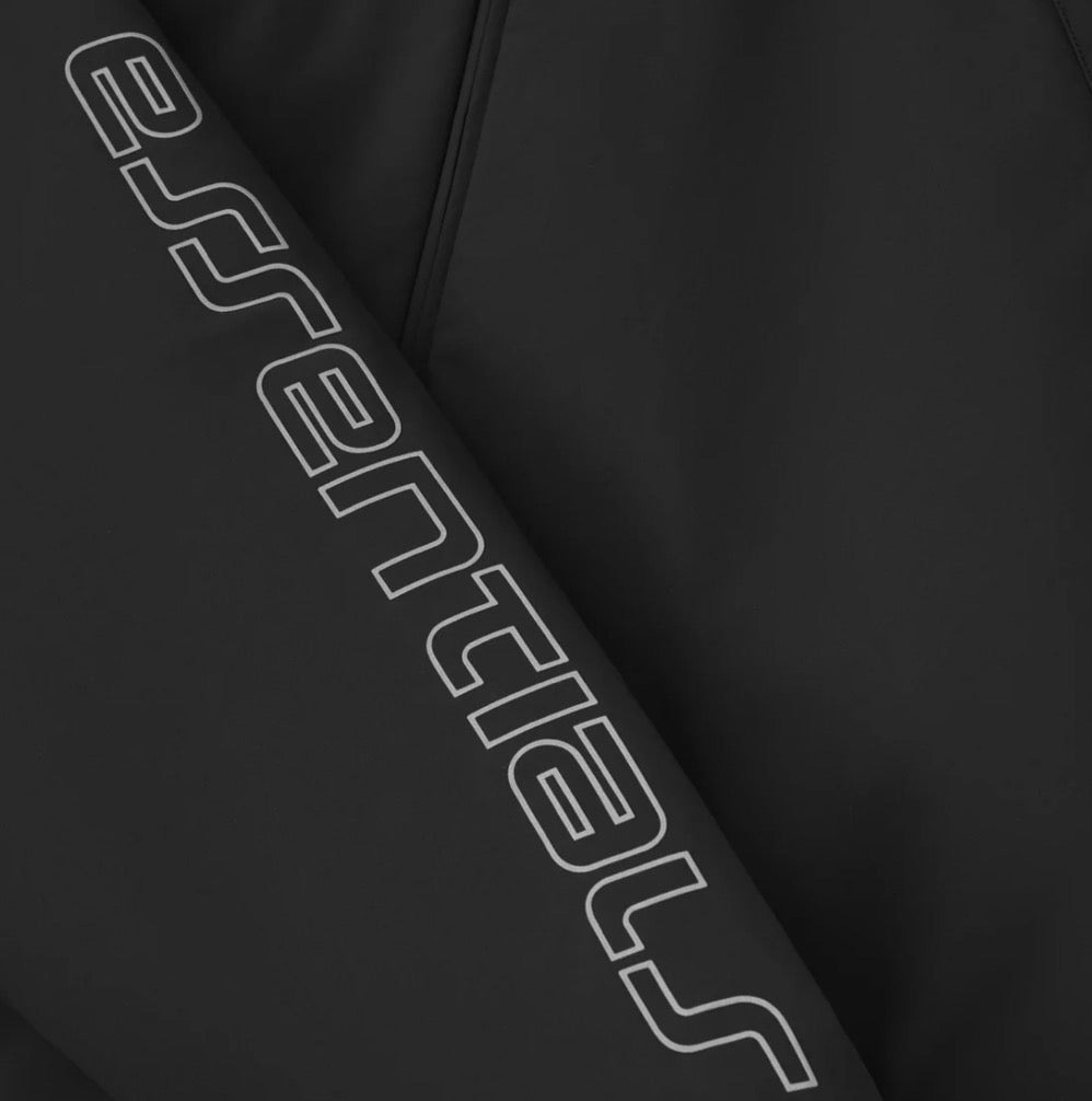 Essentials Tech Nylon Anorak Half-Zip Vintage Black