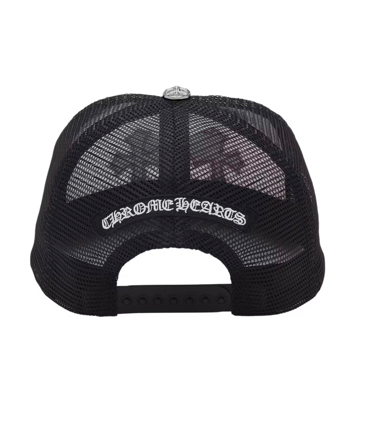 Chrome Hearts Triple Cross Trucker Hat Red White Blue
