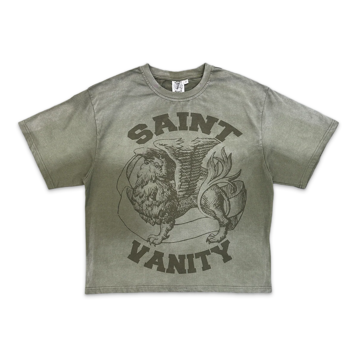 Saint Vanity Griffin T-Shirt Dissolve Green