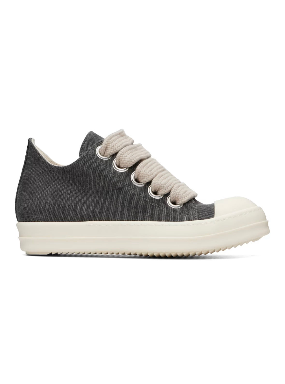 Rick Owens DRKSHDW Jumbo Lace Canvas Low Gravel/Milk