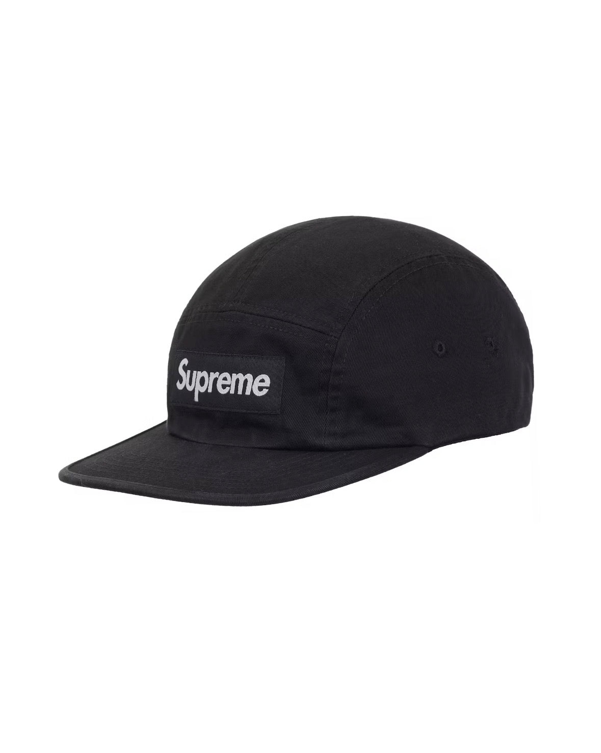 Supreme Washed Chino Twill Camp Hat Black